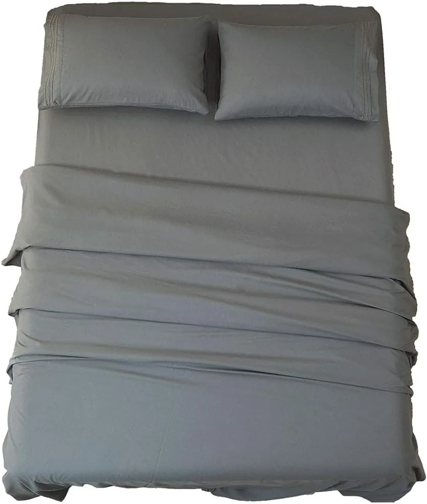 Sonoro KATE Bed Sheet Set Super Soft Microfiber 1800 Thread Count Luxury Egyptian Sheets 16-Inch