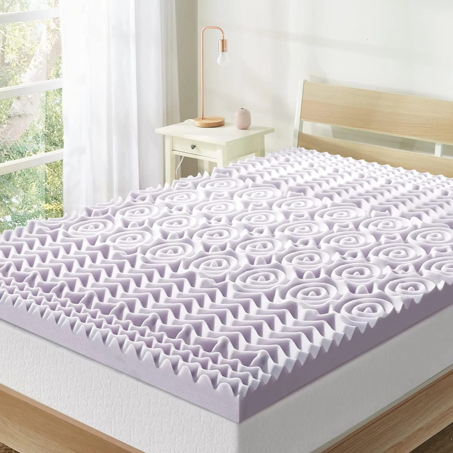 Mellow 3 Inch 5-Zone Memory Foam Mattress Topper