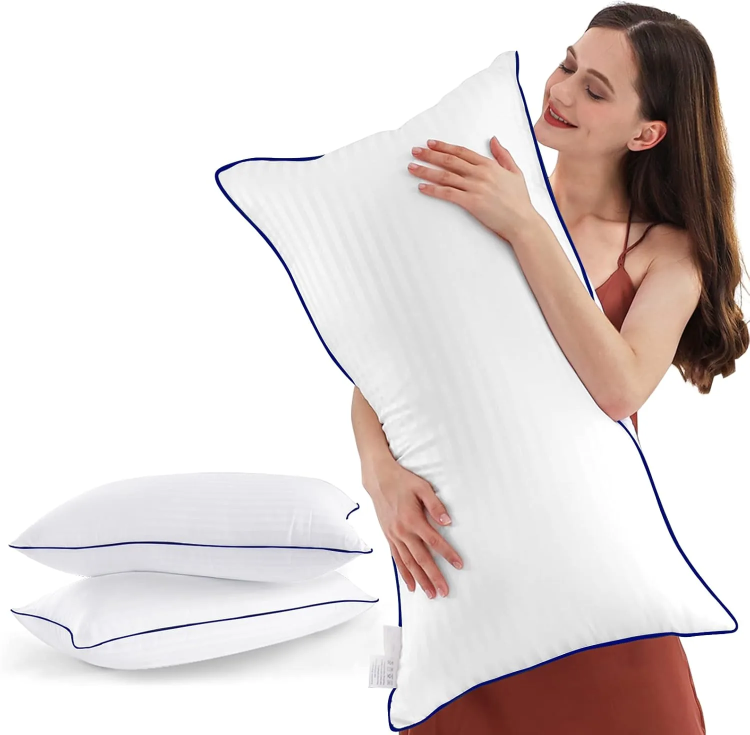 Bed Pillows for Sleeping, King Size Pillows Set of 2 Cooling Luxury Hotel Quality Pillow with