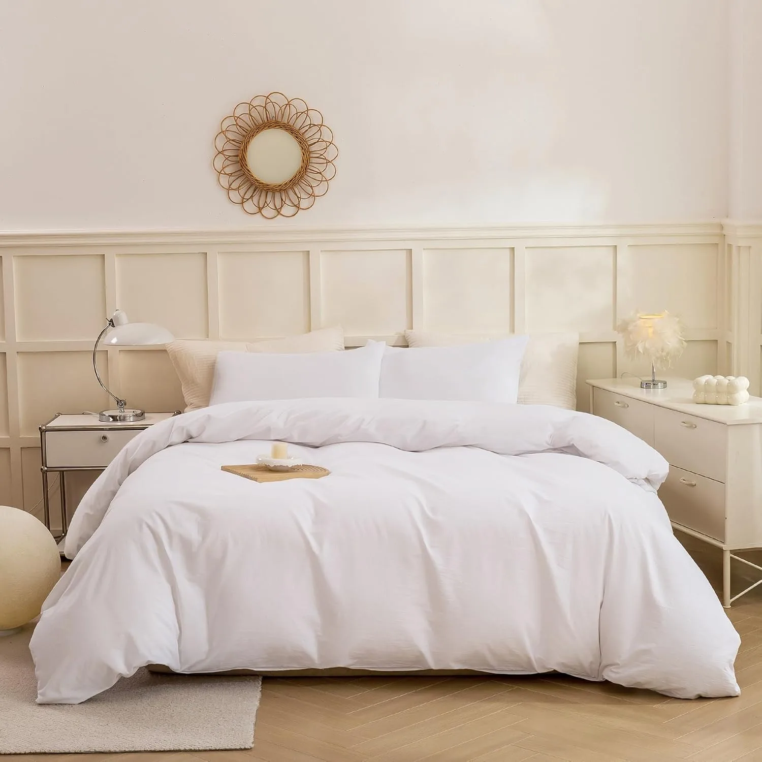 Ecocott White Duvet Cover King Size