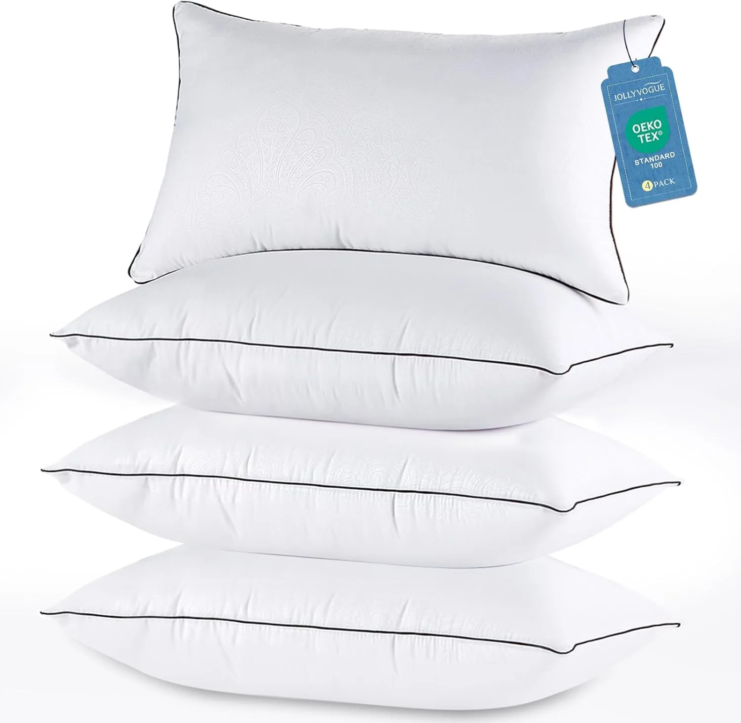Jollyvogue King Size Pillows Set of 4 for Sleeping
