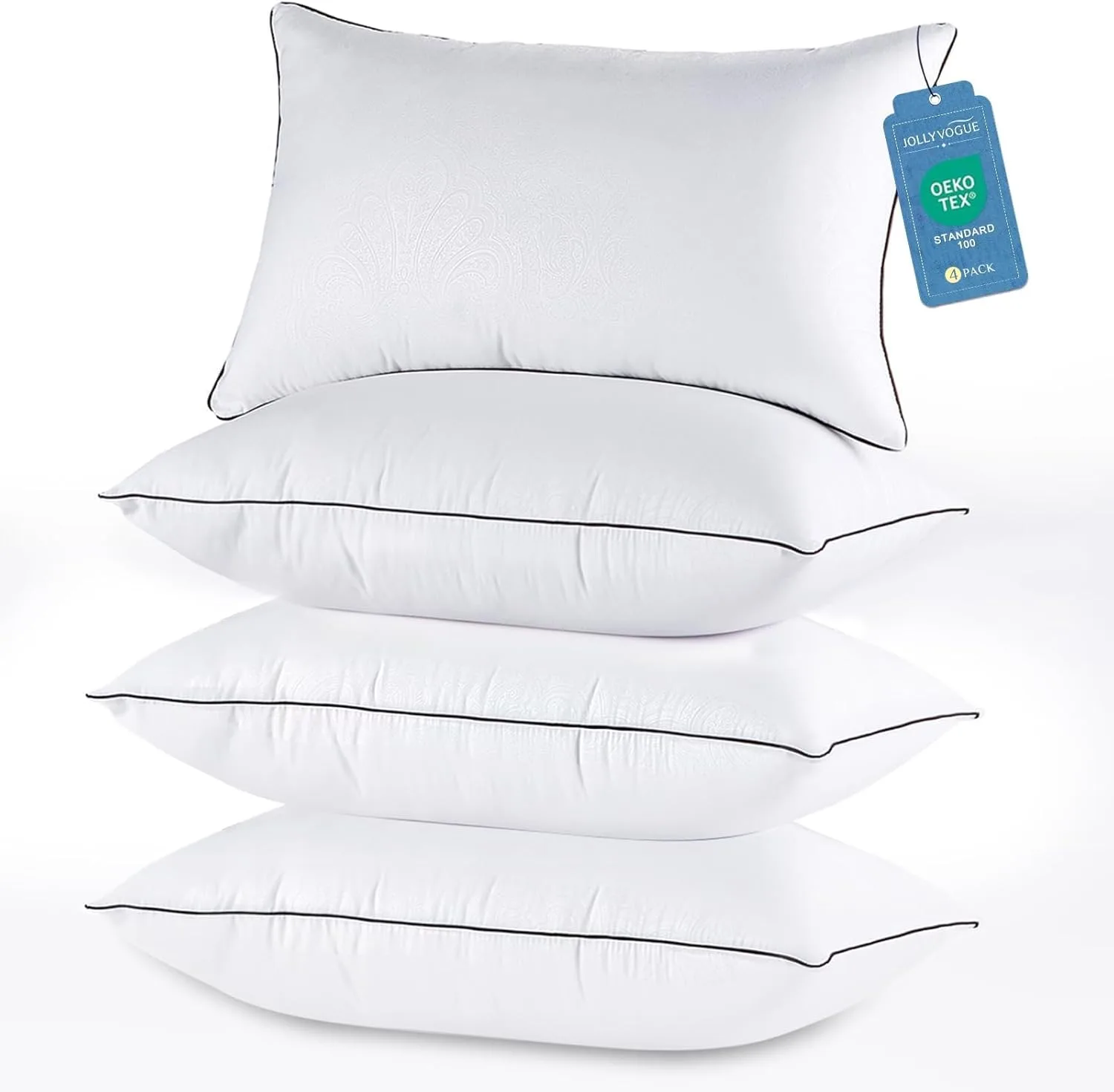 Jollyvogue Pillows Queen Size Set of 4 for Sleeping